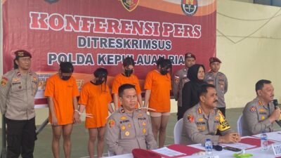 Afiliator Judi Online, Empat Waria di Batam Digaruk Polisi