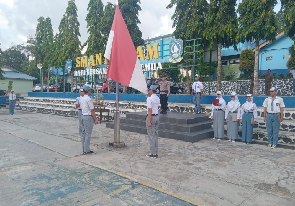 Polsek Sekupang Beri Motivasi Pelajar SMA 1 Batam di Hari Sumpah Pemuda