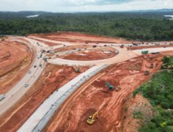 Progres Pembangunan Bundaran Punggur Capai 87 Persen