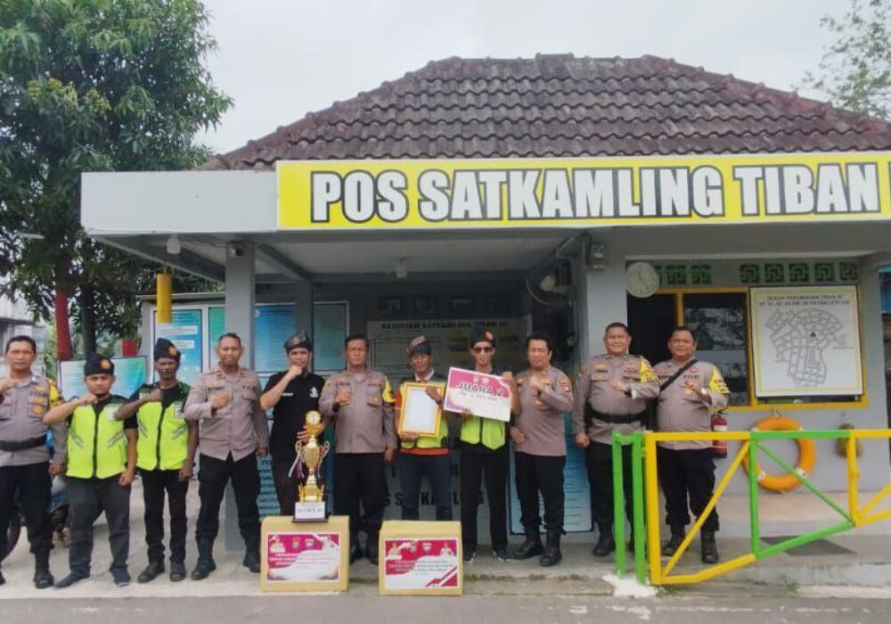 Pos Satkamling Tiban III Raih Juara II Polresta Barelang Award 2024, Kapolsek Sekupang Apresiasi Kerja Sama Warga