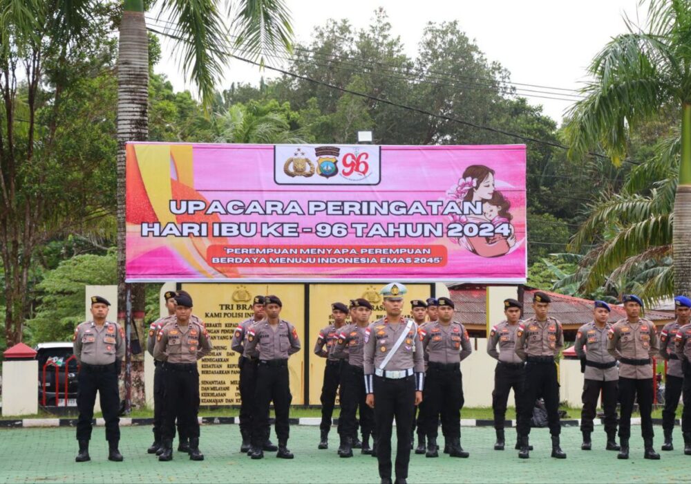 Polres Natuna Gelar Upacara Peringatan Hari Ibu ke-96 dengan Tema “Perempuan Menyapa, Perempuan Berdaya Menuju Indonesia Emas 2045”
