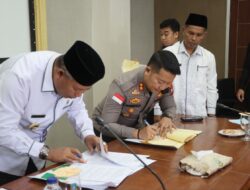 Polres Anambas Dan Pemerintah Daerah Kabupaten Kepulauan Anambas Tandatangani Naskah Kerjasama