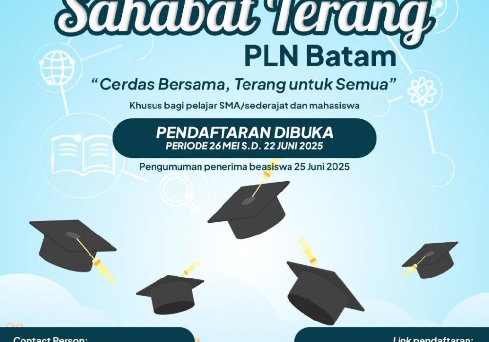 PLN Batam Hadirkan Beasiswa Sahabat Terang: “Cerdas Bersama, Terang untuk Semua”