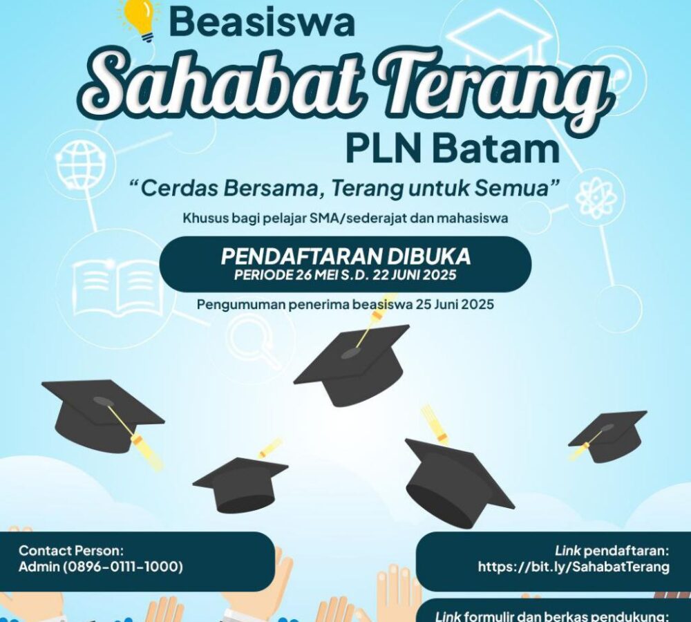 PLN Batam Hadirkan Beasiswa Sahabat Terang: “Cerdas Bersama, Terang untuk Semua”