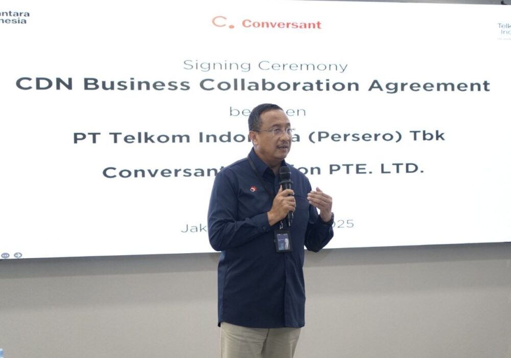 Kolaborasi Telkom dan Conversant Hadirkan Solusi Distribusi Konten Digital Cepat dan Aman