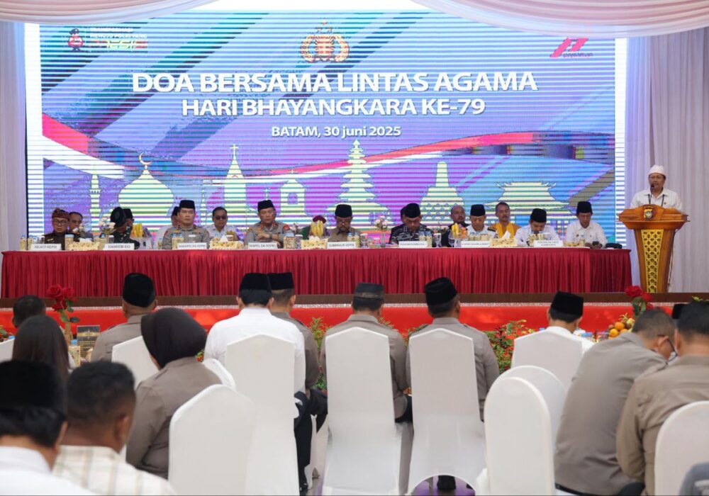 Polda Kepri Gelar Doa Bersama Lintas Agama, Perkuat Sinergi Jelang Hari Bhayangkara ke-79