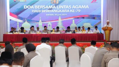 Polda Kepri Gelar Doa Bersama Lintas Agama, Perkuat Sinergi Jelang Hari Bhayangkara ke-79