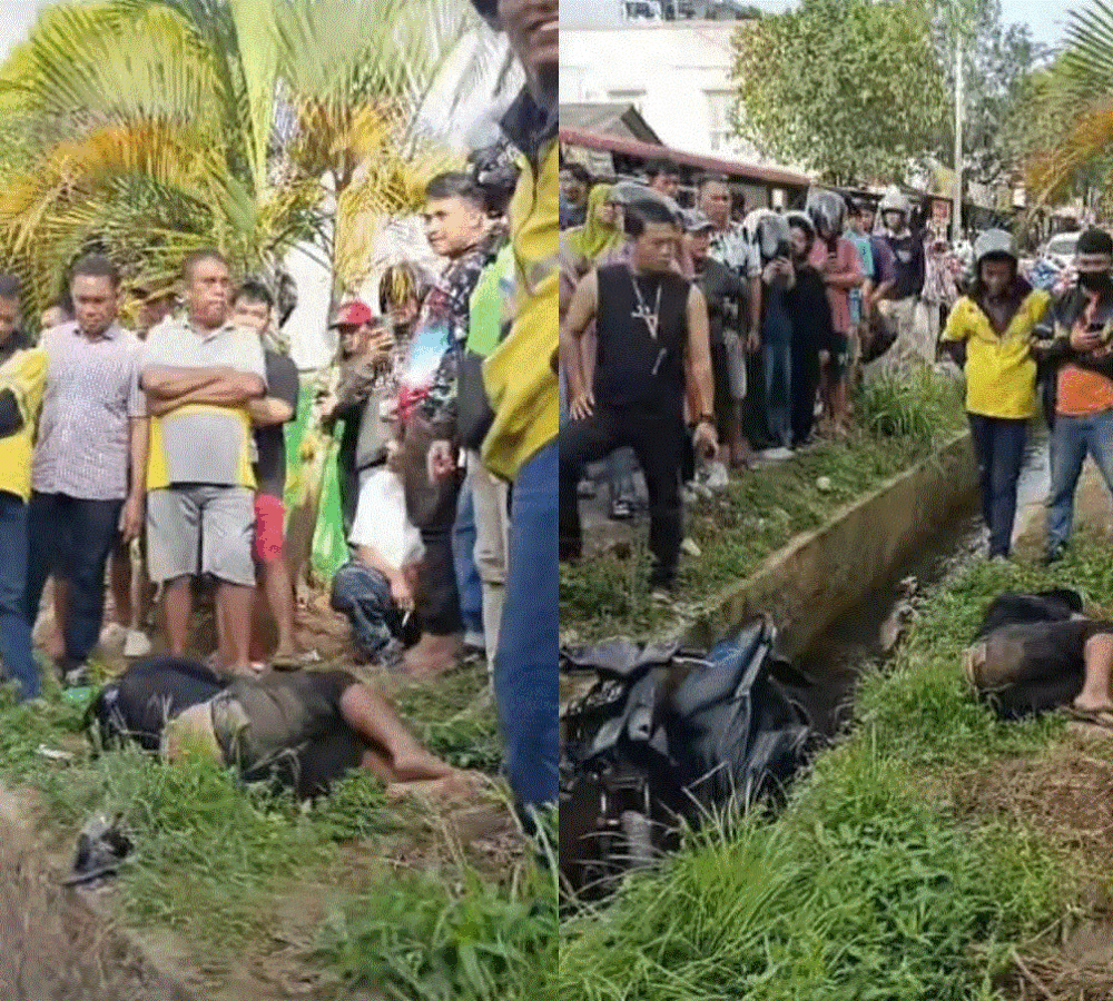Drama Pura-Pura Pingsan Maling Gas di Batam: Usai Tercebur Parit dan Patah Kaki, Malah “Akting” Depan Warga