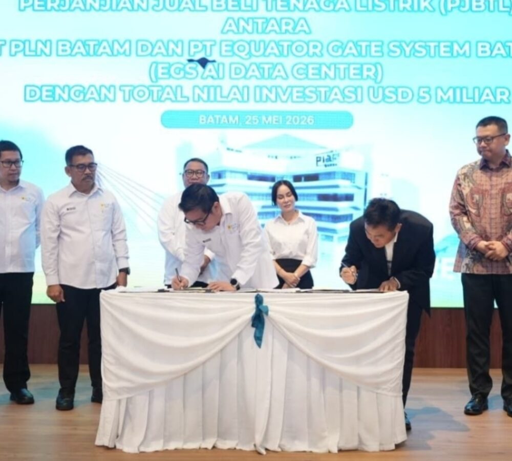 Investasi Rp88 Triliun Masuk Batam, AI Data Center Raksasa Dibangun di Nongsa