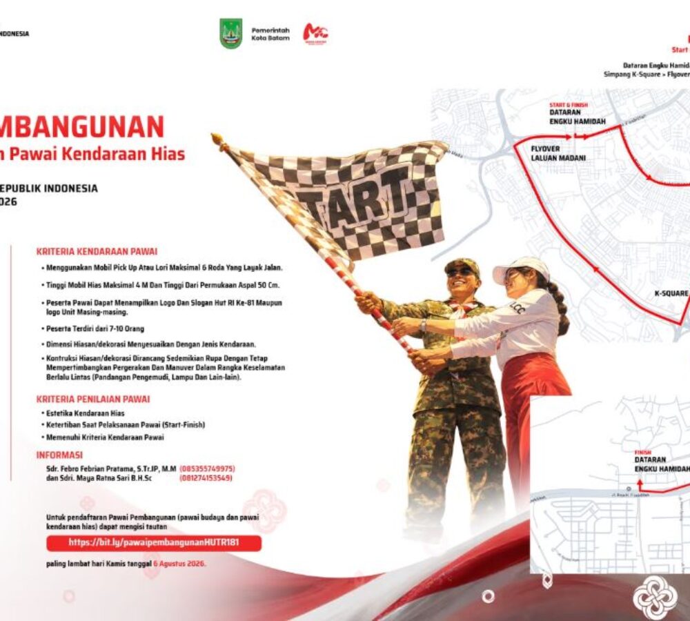 Daripada Gabut Hari Minggu, Amsakar-Li Claudia Ngetag Warga Batam Buat Ikut Pawai Kemerdekaan