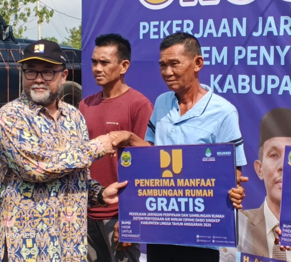 Groundbreaking SPAM Dabo Singkep Dimulai, Warga Lingga Segera Nikmati Sambungan Air Bersih Gratis