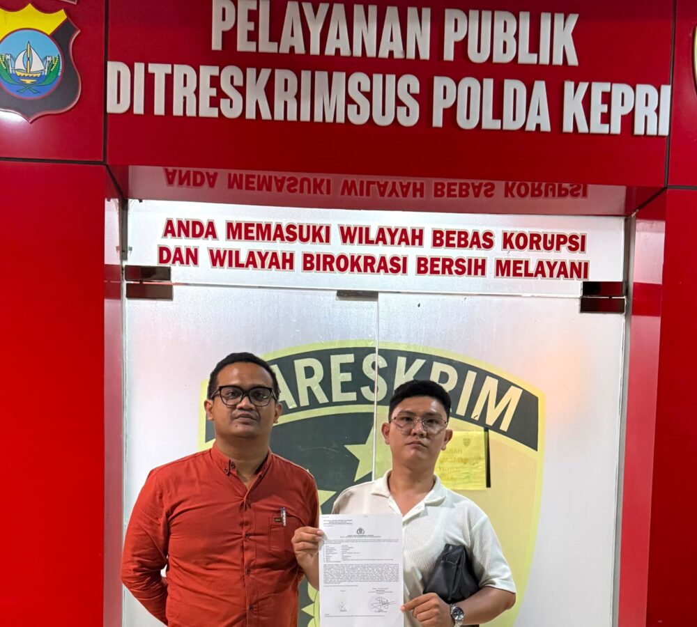 Tak Terima Difitnah Masuk Jaringan Narkoba, Andi Morena Resmi Laporkan Akun Media Sosial ke Polda Kepri