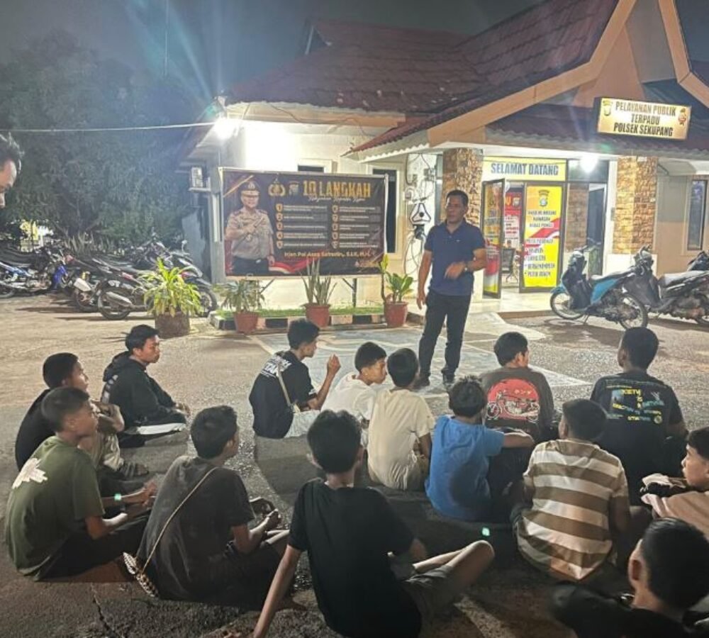 Razia Malam Polsek Sekupang, 15 Motor Knalpot Brong Digulung, Tempat Mangkal Balap Liar Didisiplinkan