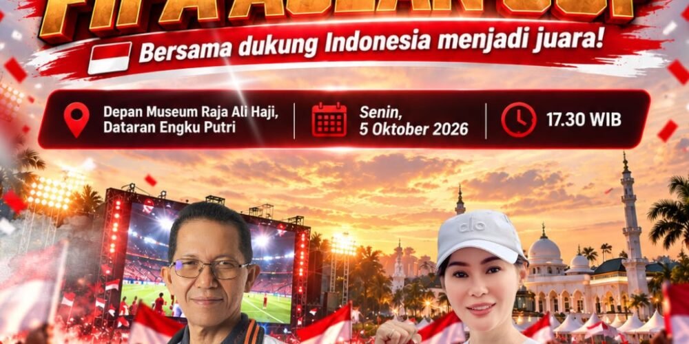 Final FIFA ASEAN Cup 2026 Indonesia Vs Thailand, Amsakar-Li Claudia Undang Warga Nobar di Engku Putri